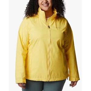 Columbia Switchback III rain jacket women's Medium waterproof yellow lightweight